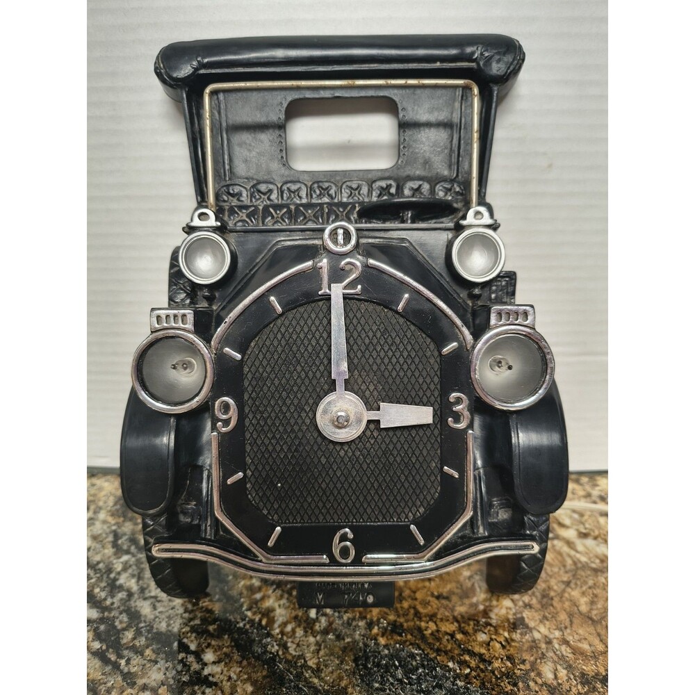 Vintage Mastercrafters Model T Car Clock M-740 Working 1940s-1950s Retro Style